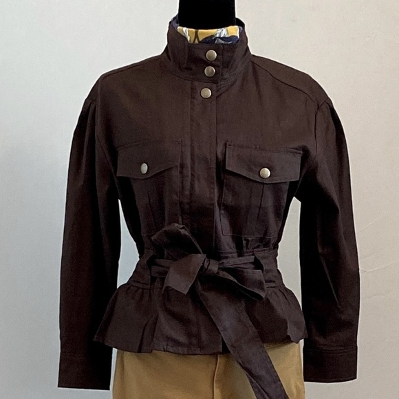 Banana Republic Linen Blend Cinch Waist Jacket NWOT - Picture 4 of 13